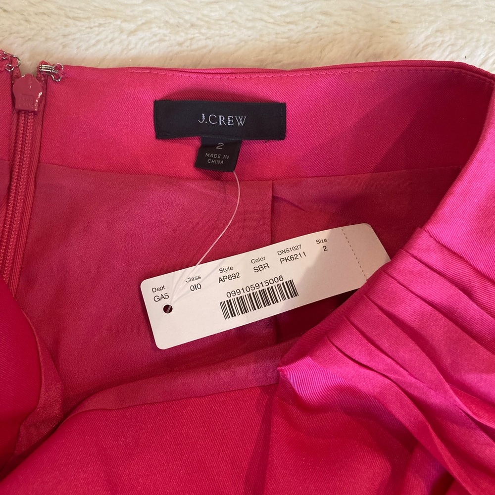 Satin pink skirt